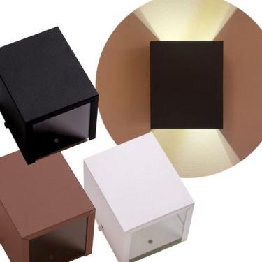 Imagem de Kit 4 Arandelas Efeito 2  Focos Parede Muro Externa Ar1210 - IDEALLUME