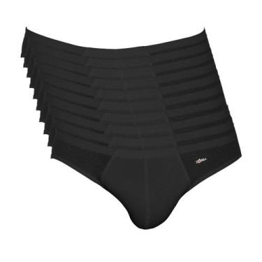 Imagem de Kit 10 Cuecas Zorba Slip Algodão 791 Preto - G, Preto, G