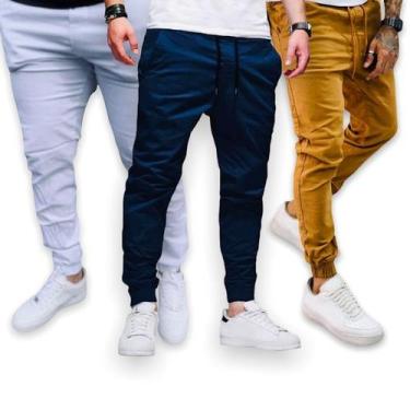 Imagem de Calça Jogger Skinny Skini Masculina Jeans 14 - IRON, Azul, Claro, M