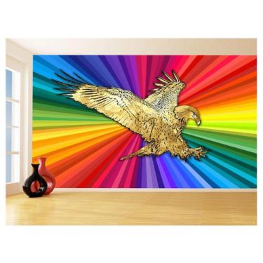 Imagem de Papel De Parede 3D Animais Pop Art Águia Voando 3,5M Pxa251 - Você Dec