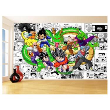 Imagem de Papel De Parede Dragon Ball Goku Vegeta Anime 3,5M Dbz213 - Você Decor