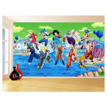 Imagem de Papel De Parede Dragon Ball Goku Vegeta Anime 3,5M Dbz353 - Você Decor