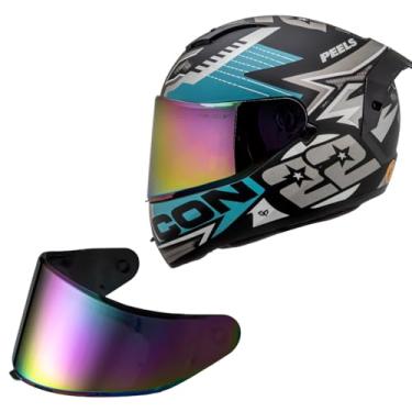 Imagem de Capacete Masculino Peels Icon Rt Grafite Oculos Moto Viseira (62)