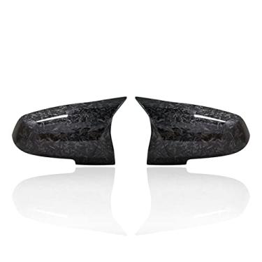 Imagem de Capa de espelho de asa de carro, para 1 2 3 4 séries F20 F30 F31 F32 F36 2012 - UP 320i 328i 330d 335i M3 M4 Look Capa de espelho de fibra de carbono