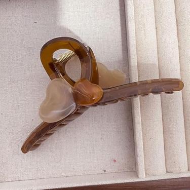 Imagem de Chapéu feminino Creative Love Tea Freeze Translúcido Love Grip temperamento na parte de trás da cabeça