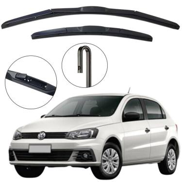 Imagem de Kit Palheta Dianteira Voyage G7 2016 a 2019 Limpador de Parabrisa de Silicone