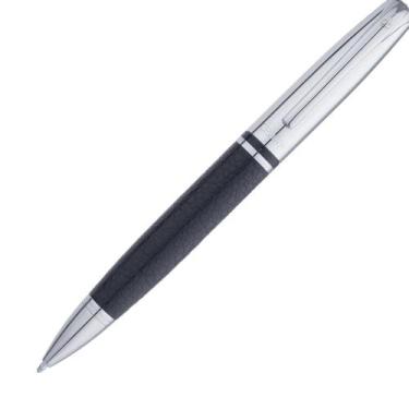 Imagem de Caneta Crown Personalizada Metal King Couro Esferográfica