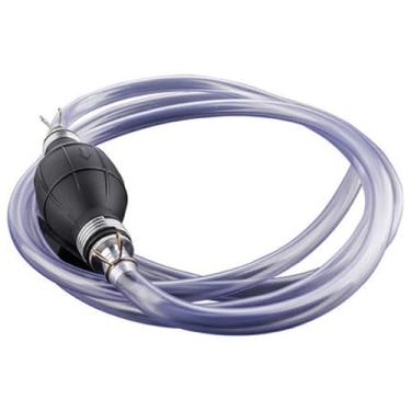 Imagem de Bomba de Sifão a Gás Transferência Combustível Manual com Mangueira 6 Pés Portátil para Água Gasolina Óleo e Líquidos Comuns Eficiente Rápida Versátil