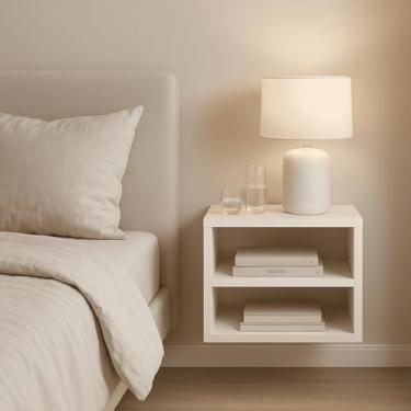 Imagem de Mesa Cabeceira Criado Suspenso Mudo Mesinha Quarto Sala Retro Industrial Moderna Bide Cama Nicho