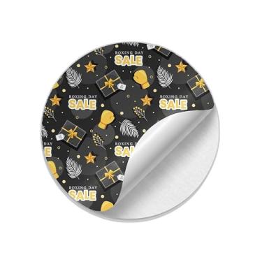 Imagem de Adesivos Autocolantes Redondos Ano Novo 25 Unidades Boxing Day Sale - Tamanho 50x50cm