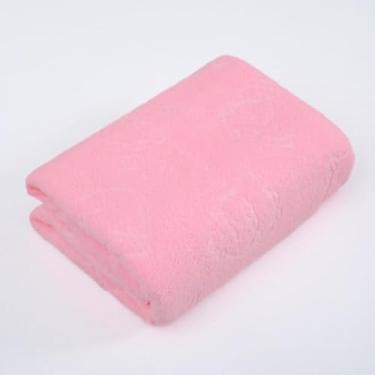 Imagem de Toalhas Material de Microfibra Premium Multicolorido AgradáVel ao Toque Altamente Absorvente Ideal para Usar ApóS o Banho para Promover o Relaxamento(ROSA)