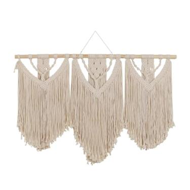 Imagem de iAngeTou Macramê grande para pendurar na parede - arte de fio trançado à mão Boho para decoração de casa e evento, perfeito para quarto, casamento, berçário
