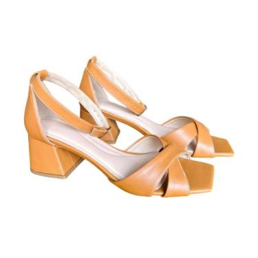 Imagem de Sandália Traseiro Fechado 2050 Salto Médio / Baixo 6 cm - Do 33 ao 44 