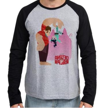 Imagem de Camiseta Manga Longa blusa Detona Ralph, M  adulto