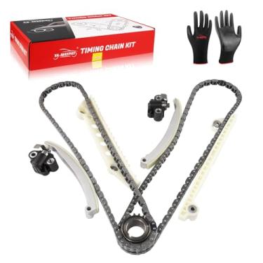 Imagem de YA-MAYPAY Kit de corrente de sincronização do motor com tensor e trilhos de guia compatível com Ford Expedition 2005-2010, peça de substituição número F3LY6268A XL3Z6306AA
