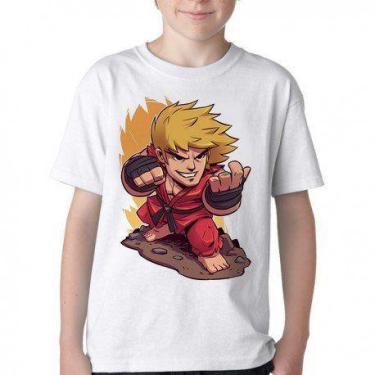 Imagem de Camiseta Infantil ou adulto Ken Street Fighter  Blusa Criança todos ta