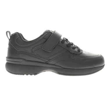 Imagem de Propét Tênis de caminhada feminino Lifewalker Flex Leather Orhotic Comfort, Preto, 12 Wide