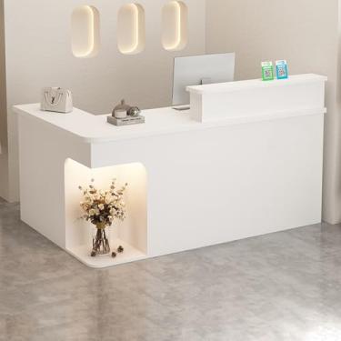Imagem de Mesa de recepção, recepção, recepção pequena, balcão de loja, mesa de recepção em forma de L, balcão de caixa, balcão de recepção, mesa de recepção de salão, mesa de recepção em pé, mesa de recepção