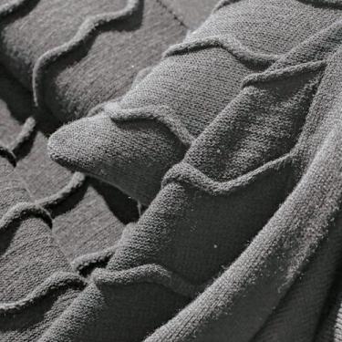 Imagem de Almofada Tricô 45cm x 45cm Altenburg Serenité Cinza Aço