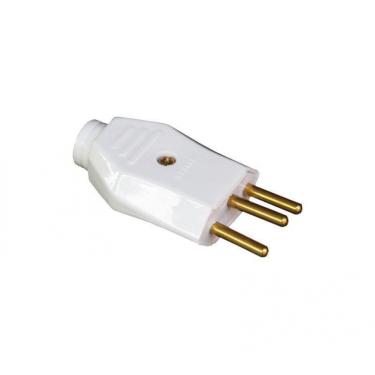 Imagem de Kit 10 Plug Pino Macho 10A 2P+T Transmobil Cinza
