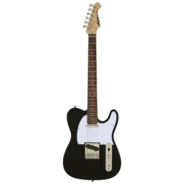 Imagem de Guitarra Aria Teg-002 Black - 22 Trastes
