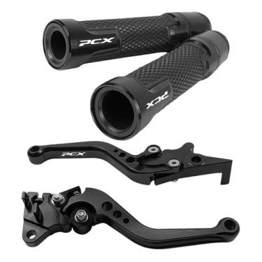 Imagem de Kit Manete Manopla Esportivo Pcx 150 Pcx150 Gravado A Laser - Special 