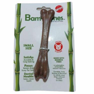 Imagem de Brinquedo cães mordedor pet osso bamboobone bacon pequeno - JAMBO