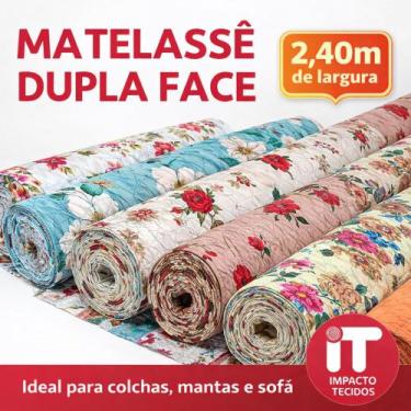 Imagem de Tecido Matelasse dupla face para Colcha 3d 1mX2,4m de Largura - Impact