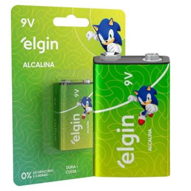 Imagem de Bateria Alcalina 6lr61 9v Blister 1 Unidade Elgin