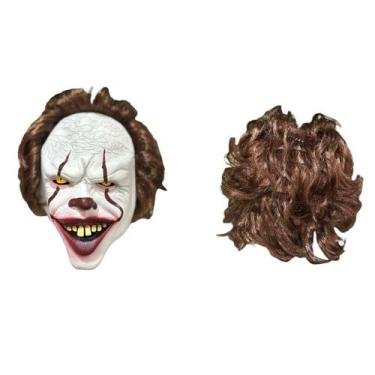 Imagem de Máscara Halloween Terror De Palhaço Pennywise It Luxo - lovely