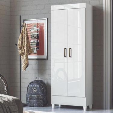 Imagem de Armário Multiuso Sapateira 2 Portas Fit Santos Andirá Branco