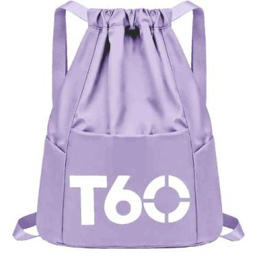 Imagem de Mochila Bag T60 Esportiva Unissex Impermeável Diversas Cores, Lilás