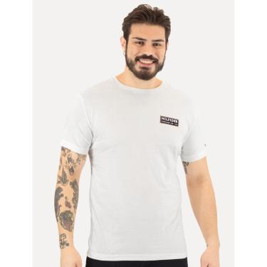 Imagem de Camiseta Tommy Hilfiger Masculina Regular Printed Badge Color Branca-Masculino