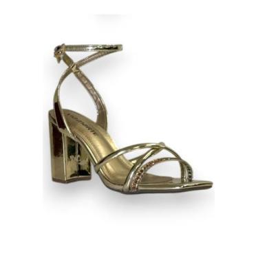 Imagem de Sándalia Feminina Specchhio - Via Marte , Dourado, 35