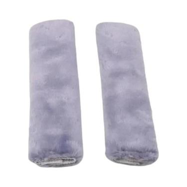 Imagem de Almofada De Ombro Para Cinto De Segurança De Carro Em Pelúcia Macia (2