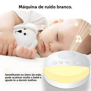 Imagem de Máquina De Ruído Branco Para Bebês, Recarregável via USB, Com Desligam