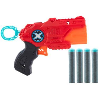 Imagem de Lançador de Dardos X-Shot Red Mini TK3 3 Tiros - Candide 9 Peças