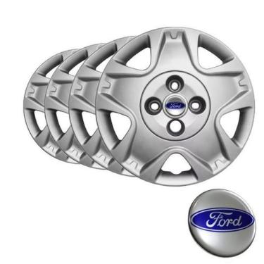 Imagem de Jogo Calota aro 14 Ford Fiesta Hatch - Sedan Ká Focus Escort Zetec Cou