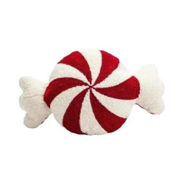 Imagem de Almofada Decorativa De Sofá Em Forma De Bastão De Doces De Natal Para 