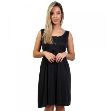 Imagem de Camisola  Liganete Gestante - Tamanho M - Mardelle, Preto