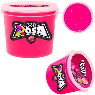 Imagem de Slime Infantil Rosa Big dos Rosa Emilly Vick 1,5kg Balde Textura Macia Licenciado Gelelé
