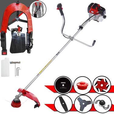 Imagem de Roçadeira Lateral à Gasolina Rt43-l 43cc 1,7HP 2T com 6 Opções de Corte e Múltiplas Lâminas Toyama