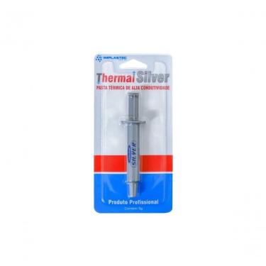 Imagem de Pasta Térmica Thermal Silver para Máxima Performance em Dissipação de Calor com Prata Coloidal Prata Implastec