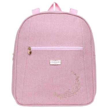 Imagem de Mochila de Maternidade Pirulitando Baby Média Florir Rosa, Rosa
