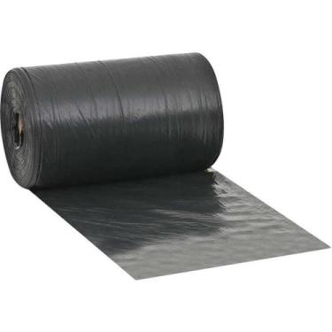 Imagem de Lona Plástica Preta 4 m X 50 m 15kg para Cobertura de Materiais e Equi