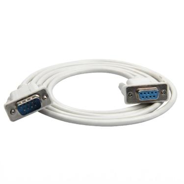 Imagem de Cabo Serial Extensor DB9 Macho x DB9 Fêmea - RS232 - 2,5 metros - Branco
