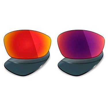Imagem de 2 pares de lentes polarizadas de substituição da Mryok para óculos de sol Oakley Blender – Opções