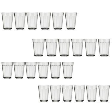 Imagem de Conjunto 24 Copo Americano Vidro Transparente 190ml Nadir