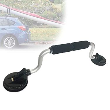 Imagem de YANIWAX Suporte de carga de caiaque de alumínio, diferentes ângulos de instalação Acessórios de caiaque com ventosas resistentes Carregador de caiaque para carregar caiaques e canoas em partes superiores de carro para viagens