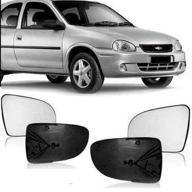 Imagem de Lente Com Base Retrovisor Corsa 94 95 96 97 98 99 00 01 02